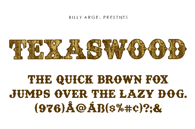 TEXASWOOD字体 5