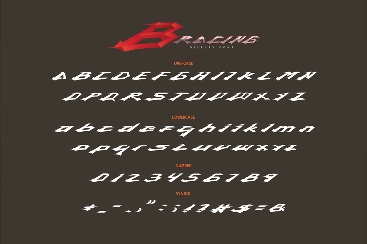 bracing字体 1