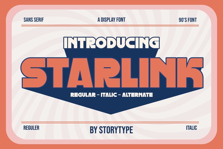 STARLINK字体 8