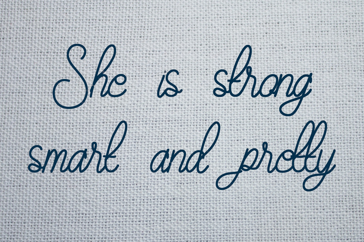 Maudy _silky _line字体 5