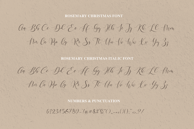 Rosemary Christmas字体 1