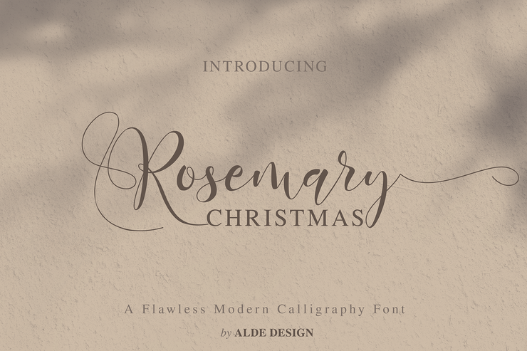 Rosemary Christmas字体 2