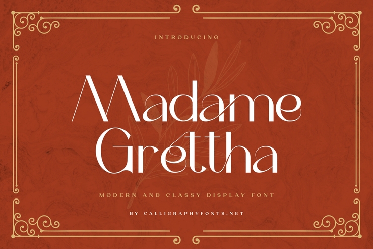 Madame Grettha字体 2