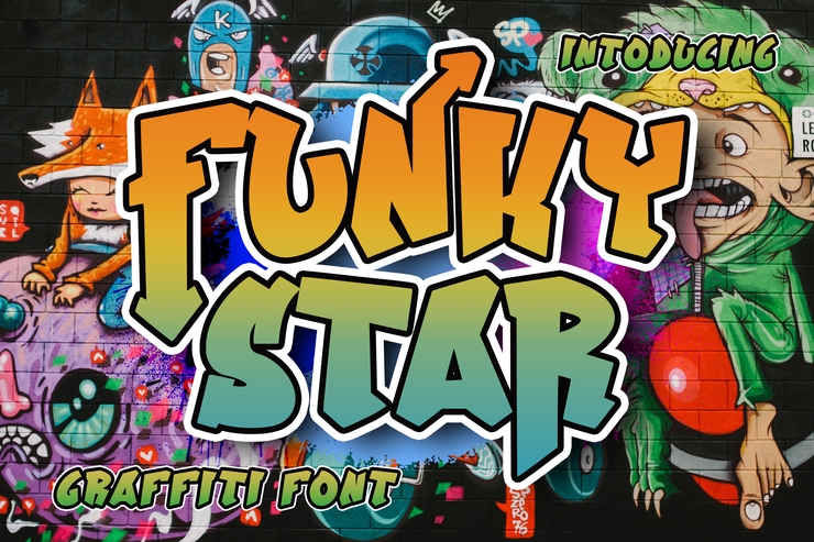 Funky Star字体 9