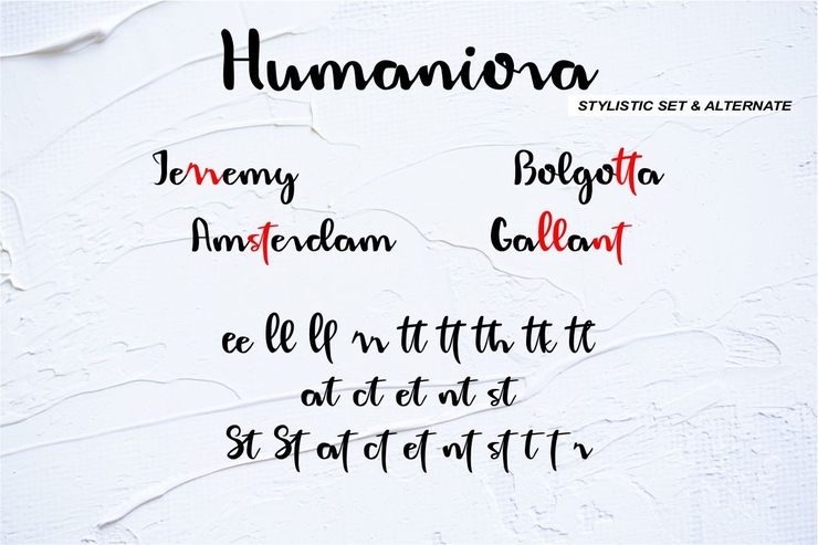 Humaniora Brush字体 1