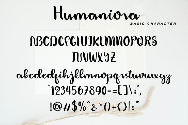Humaniora Brush字体 2