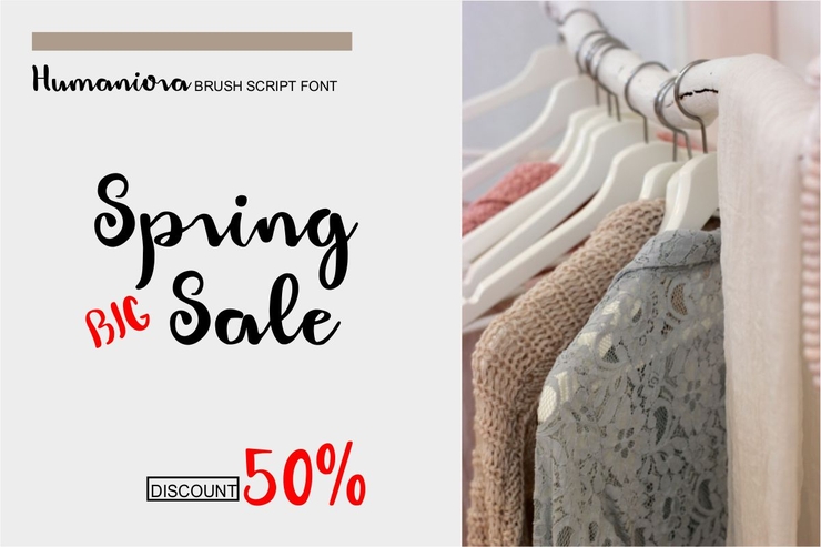 Humaniora Brush字体 6