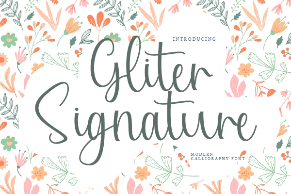 Gliter Signature字体 5