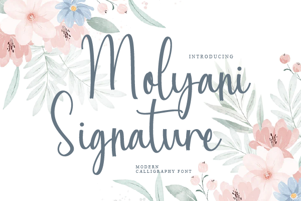 Molyani Signature字体 3