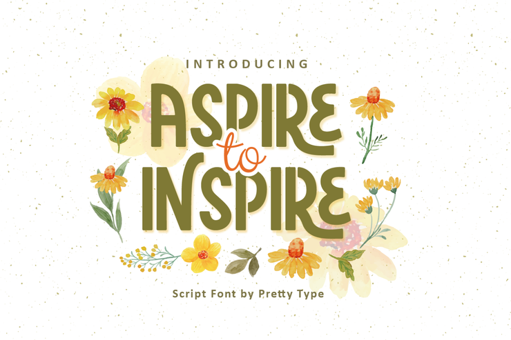 Aspire to Inspire字体 3