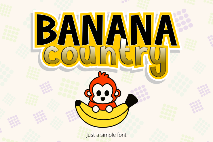 Banana Country字体 5