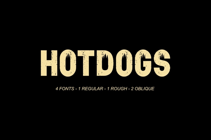 hotdogs字体 1