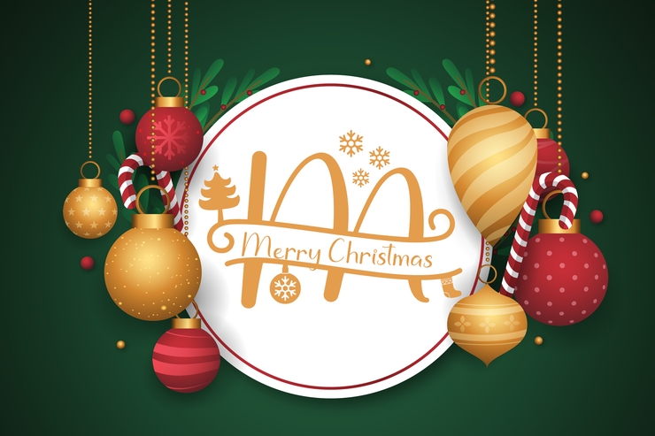 Stunning Christmas Monogram字体 7