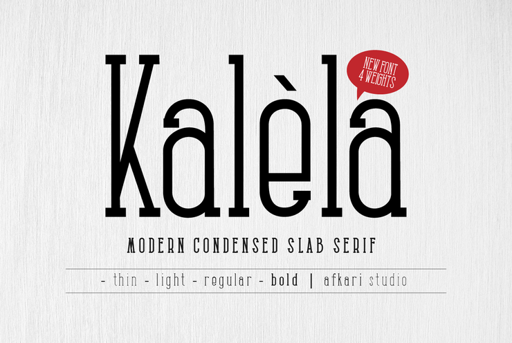 Kalela Slab字体 5