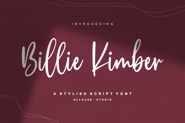 Billie Kimber字体 5