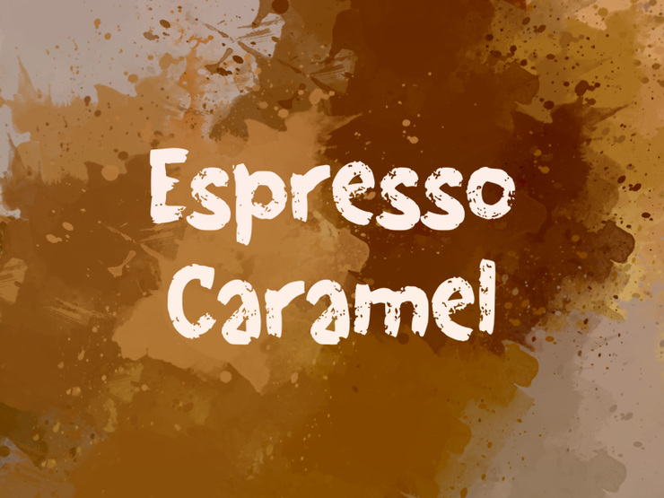 e Espresso Caramel字体 1