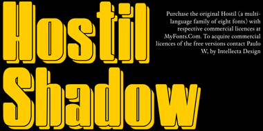HostilShadow字体