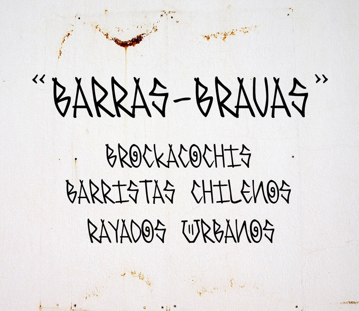 BARRAS-BRAVAS字体 1