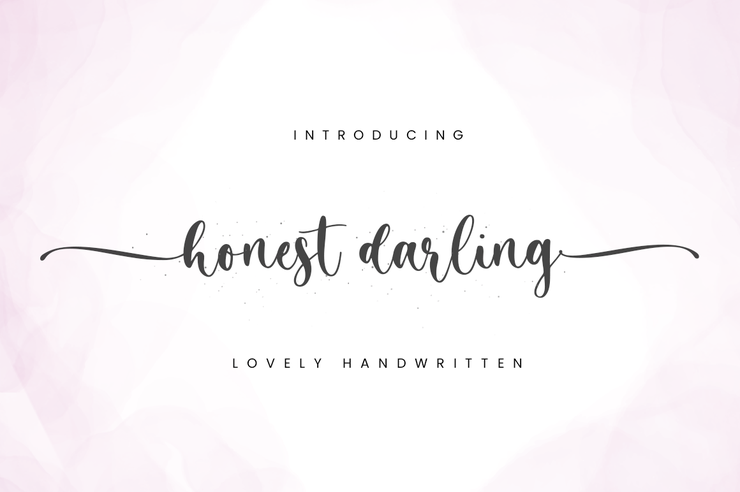 Honest Darling字体 3