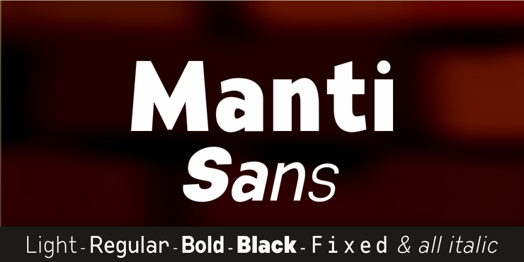 Manti Sans字体 1