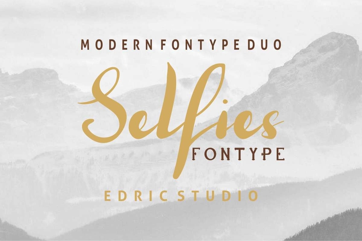 Selfies Serif字体 6