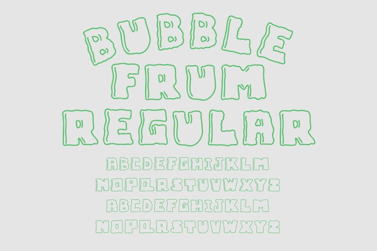 Bubble Frum字体 1