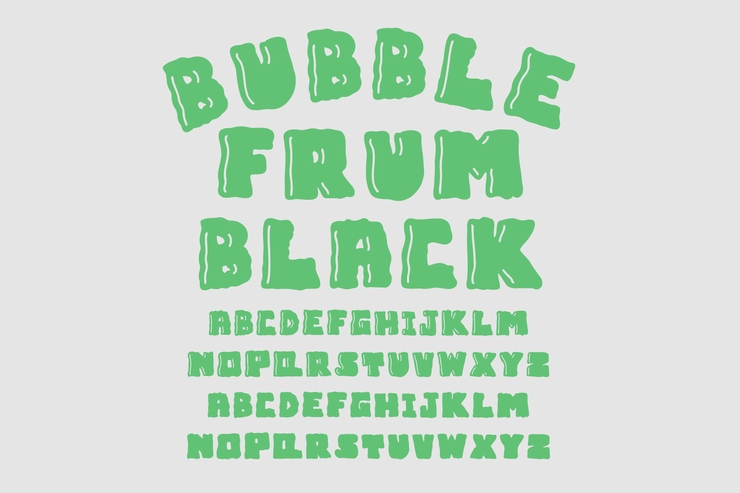 Bubble Frum字体 8