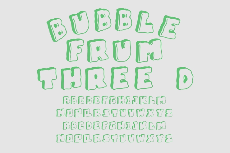 Bubble Frum字体 9