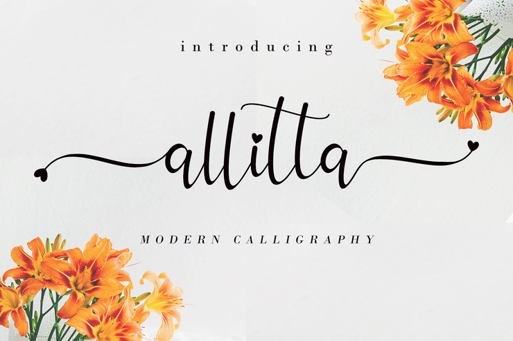 Allitta Calligraphy字体 6