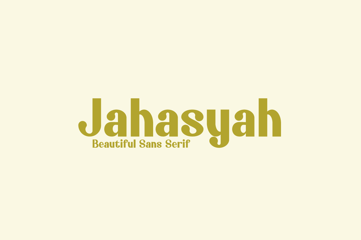 Jahasyah字体 1