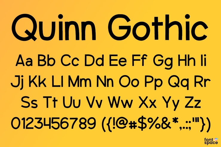 Quinn Gothic (Old Version)字体 1