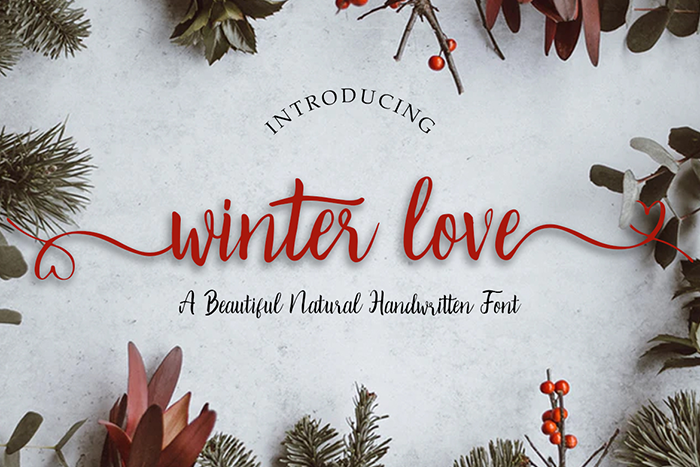 Winter Love字体 1