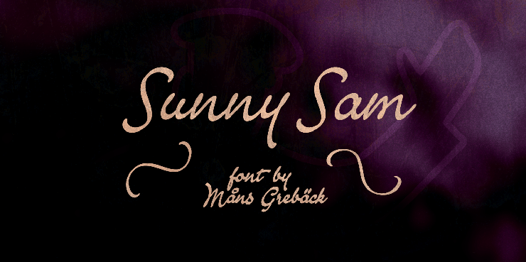 Sunny Sam字体 4