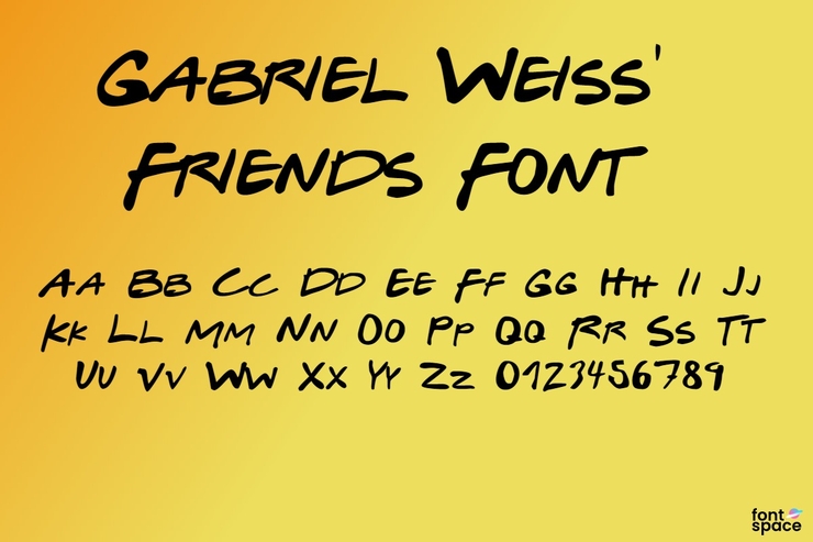 Gabriel Weiss' Friends字体 1