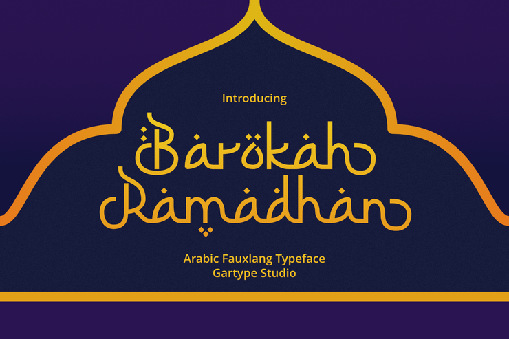 Barokah Ramadhan字体 1
