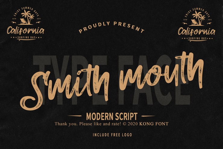 Smith mouth字体 1