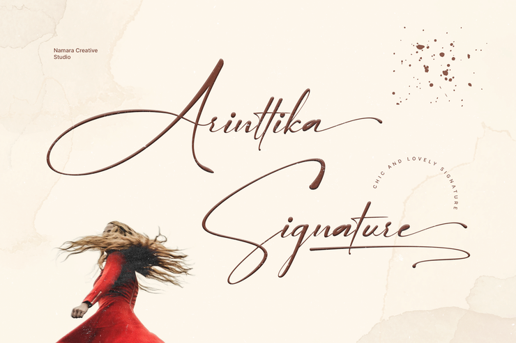 Arinttika Signature字体 1