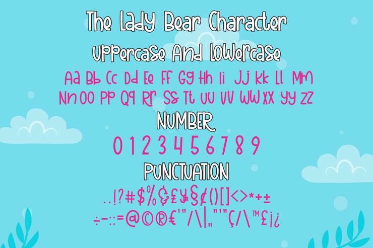 The Lady Bear字体 3
