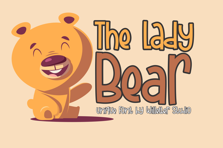 The Lady Bear字体 5