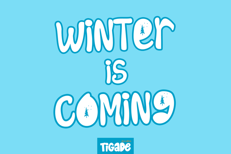 Keep Snowing字体 2