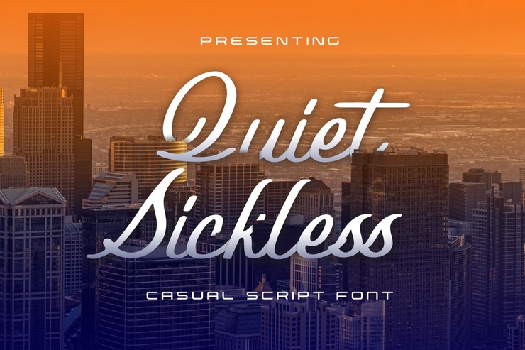 Quiet Sickless字体 7