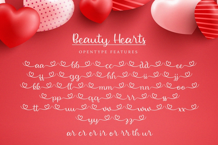 Beauty Hearts字体 4