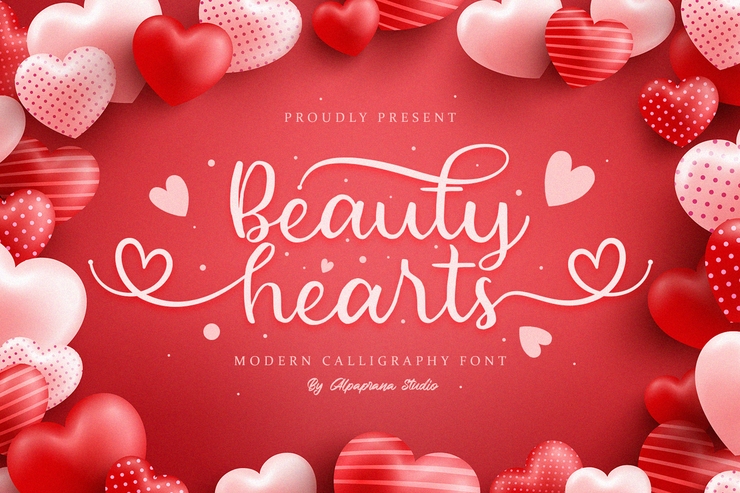Beauty Hearts字体 7
