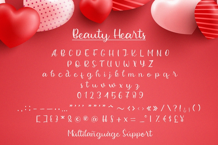Beauty Hearts字体 8