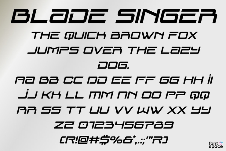 Blade Singer字体 1