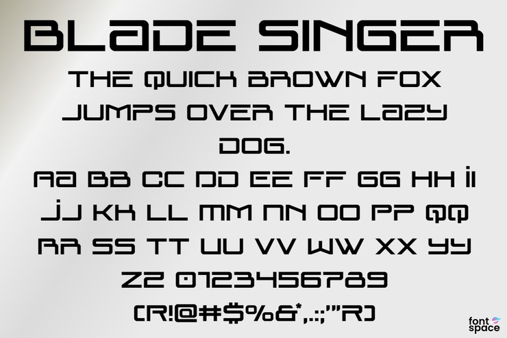 Blade Singer字体 4