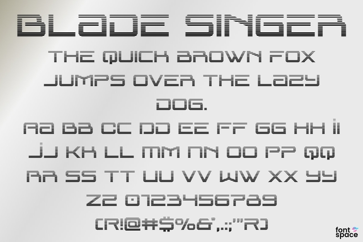 Blade Singer字体 5