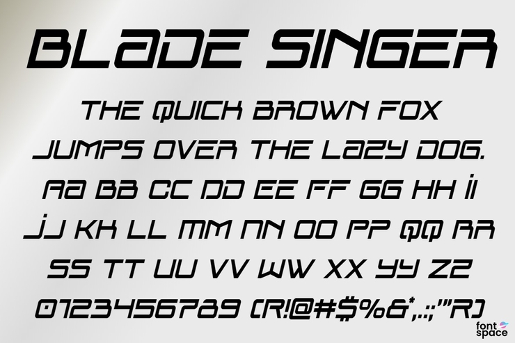 Blade Singer字体 8