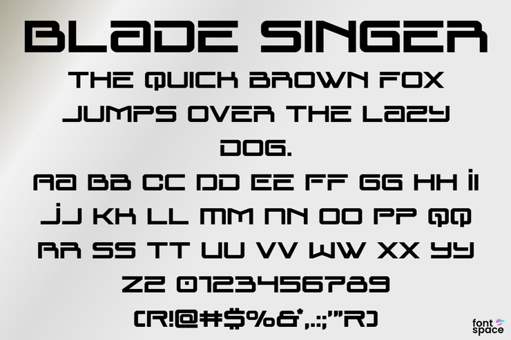 Blade Singer字体 9