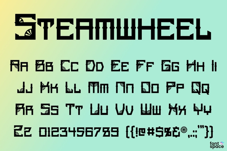 Steamwheel字体 1
